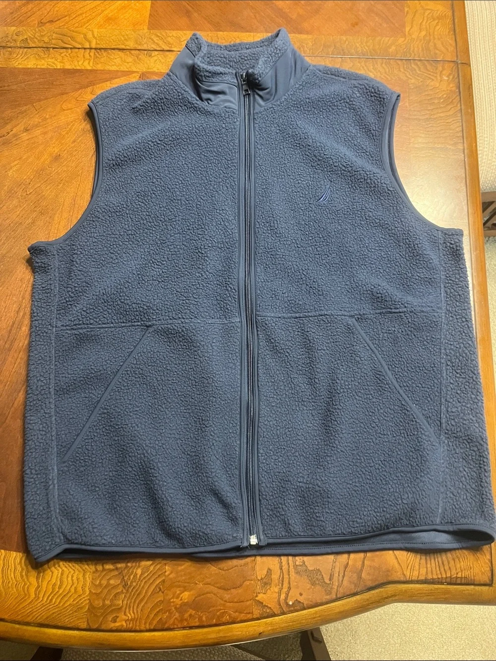 Nautica Men's Dark Navy Fleece Vest